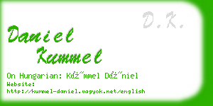 daniel kummel business card